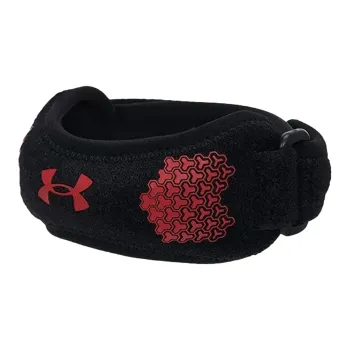 Under Armour Running Fitness Patella Bands Compression Black Red Polyester