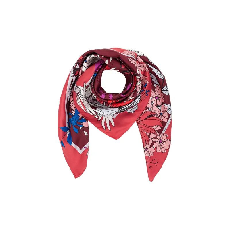 MARJAKURKI Silk Scarves Women's-3