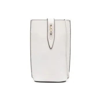 Furla Soft Cow Leather Shoulder Bag Crossbody Bag Mini Women's White