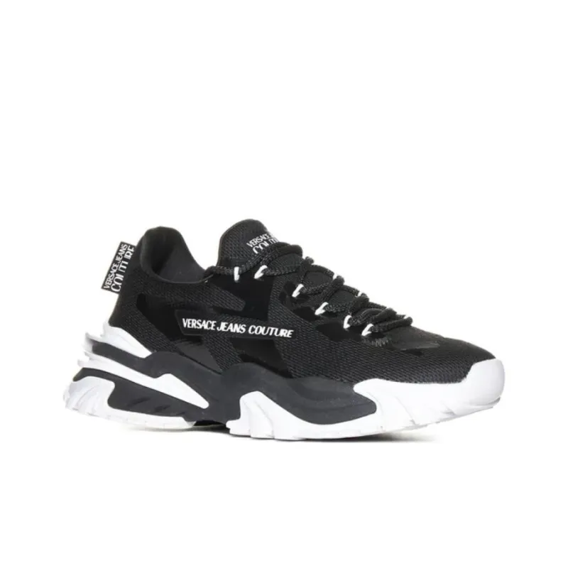 VERSACE JEANS Couture Low Top Casual Shoes Men's Black-3