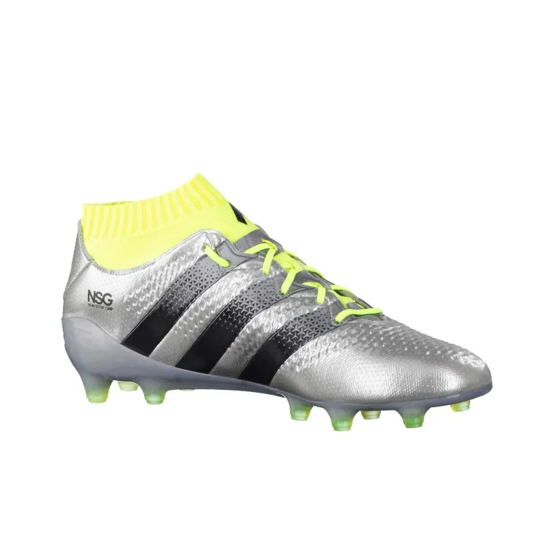 Adidas Ace 16.1 Primeknit Fg 'Silver Metallic Sonic Yellow'-1