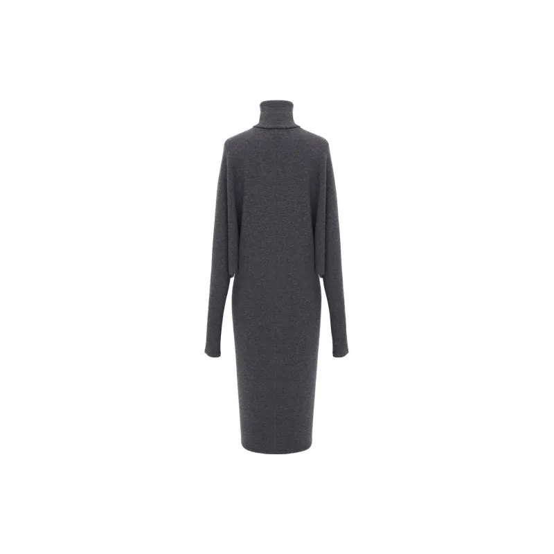 SAINT LAURENT Long-Sleeved Dresses Women's Gray-1