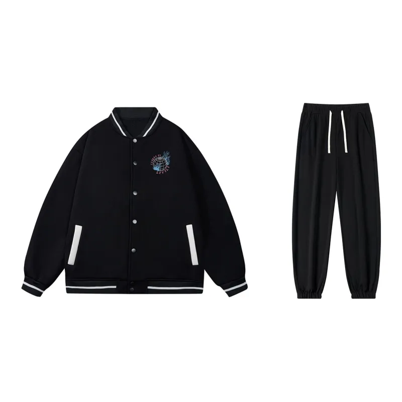 LEVEL RELAX Series Baseball Jacket Unisex-11