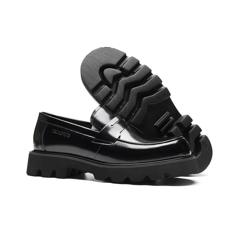 TRUMPPIPE Loafers Men Low Top Black-4