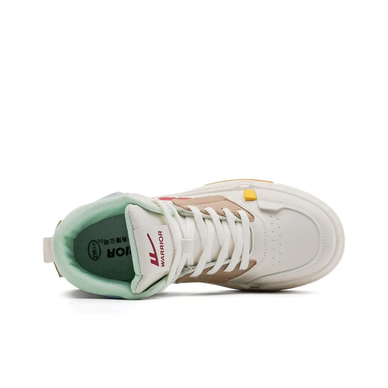 Warrior High Top Skateboard Shoes Women's Beige Moon-3