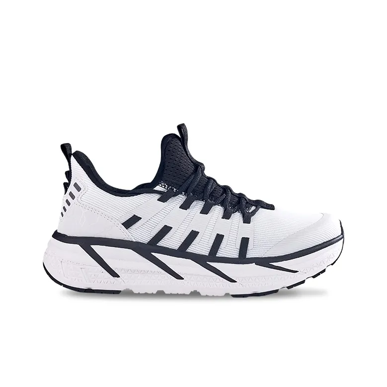 HOT POTATO R19 Cushioned Wear Resistant Breathable Slip Resistant Low Top Running Shoes Unisex Black White-1