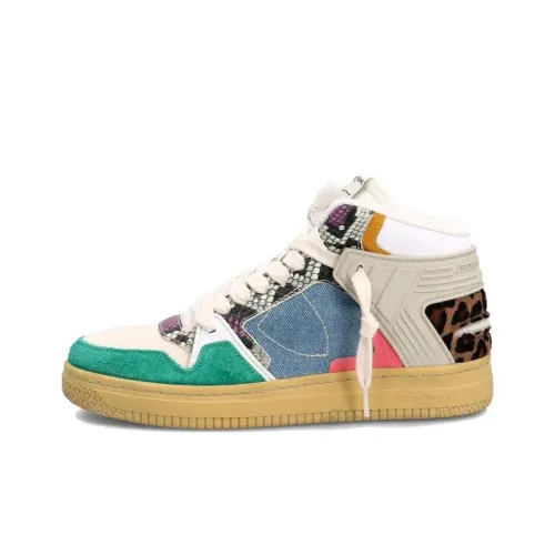 PHILIPPE MODEL High-Top Skateboard Shoes Women's Turquoise