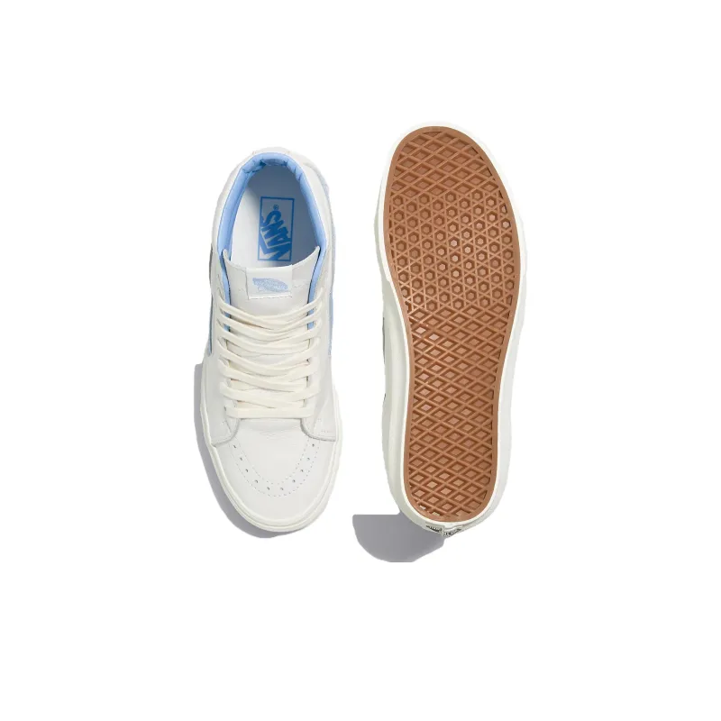 Vans Sk8 Hi Vintage Leather 'Blue White'-4