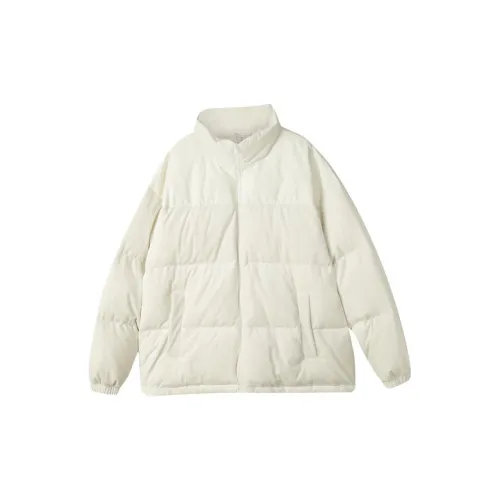 Skechers Sports Collection Puffer Jackets Unisex Cream Beige White