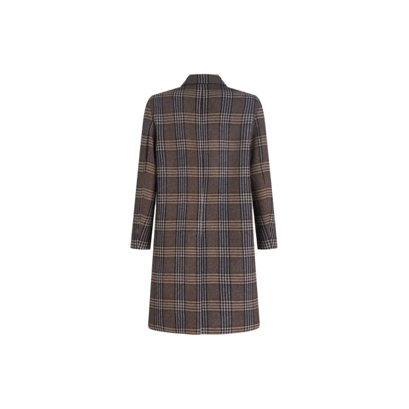 ETRO Single Breasted Plaid Check Coat-1