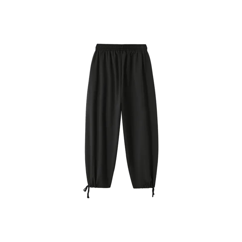 Knitted Sweatpants Unisex Black-1