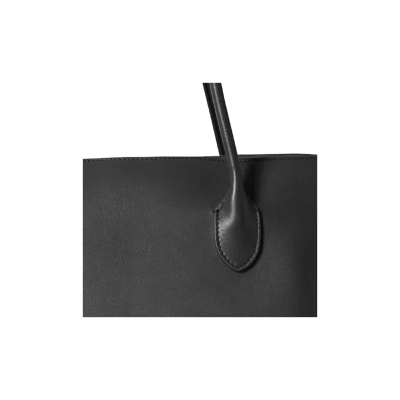 THE ROW Terrasse Leather Tote Bag, Shopping Bag, Shoulder Bag Women's Black-3
