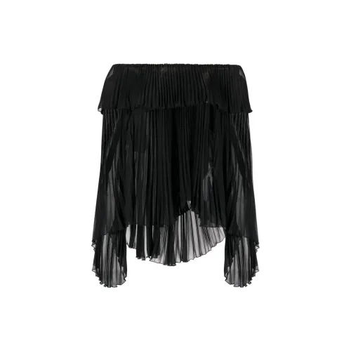 Blumarine Off-shoulder Pleated Blouse