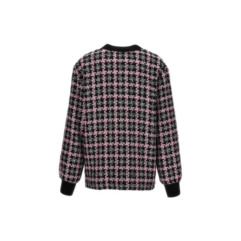 MSGM Button Up Tweed Cardigan-1