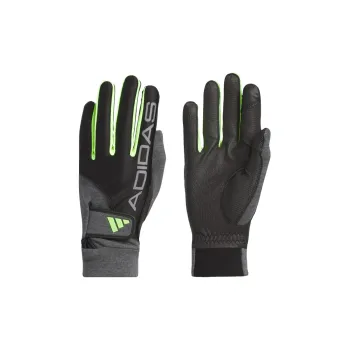 Adidas Recycled Polyester Polyurethane Elastane Artificial Leather Cotton Glove Men's Dark Heather Gray