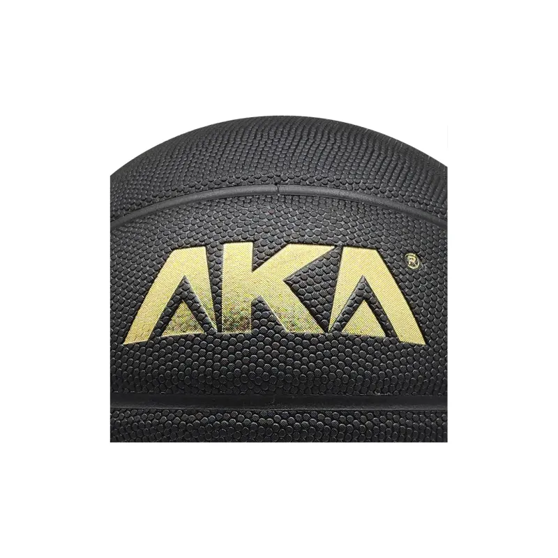 AKA PU Basketball Black Gold Size 7 Ball Training-3
