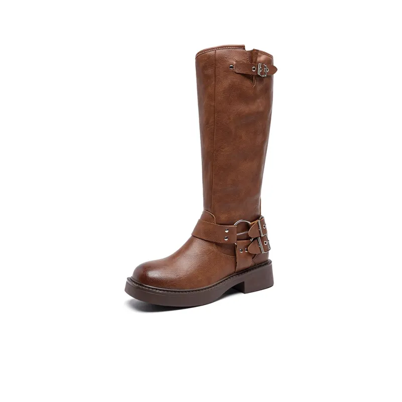 ZHR Knee-high Boots 4cm Women's-1