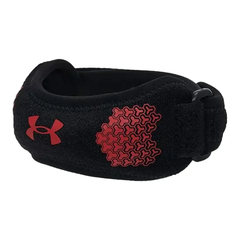 Under Armour Running Fitness Patella Bands Compression Black Red Polyester-6