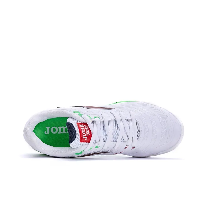 Joma IC/IN Indoor Anti Slip Wear Resistant Soccer Shoes Men's White-3