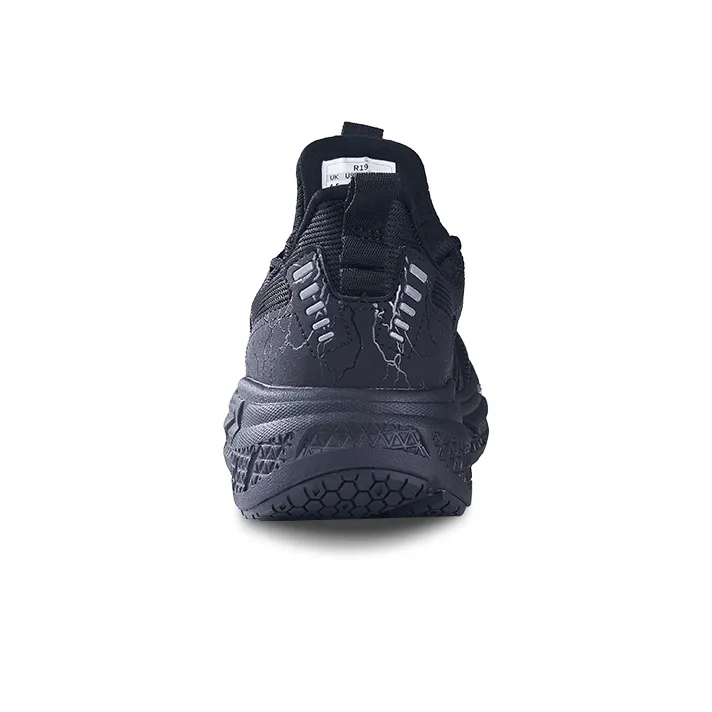 HOT POTATO R19 Slip Resistant Abrasion Resistant Shock Absorbers Low Top Running Shoes Unisex Black-4