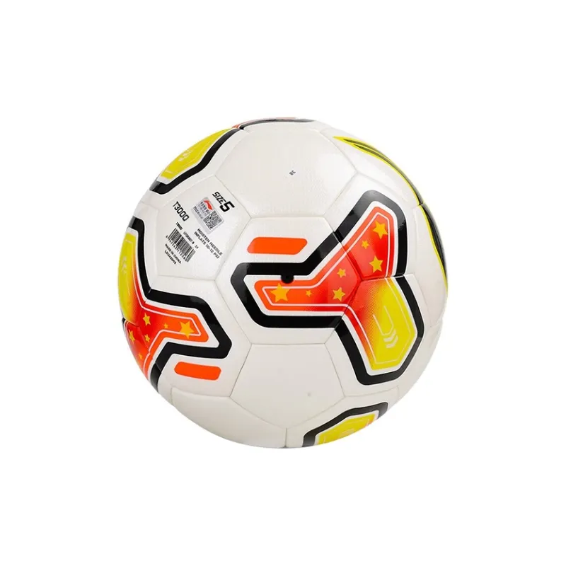 LiNing Size 5 Soccer PU Seamless Thermal bonding Unisex White Red Yellow-3
