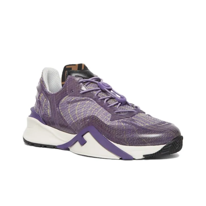 FENDI Flow Low Top Casual Shoes Men's Purple-2