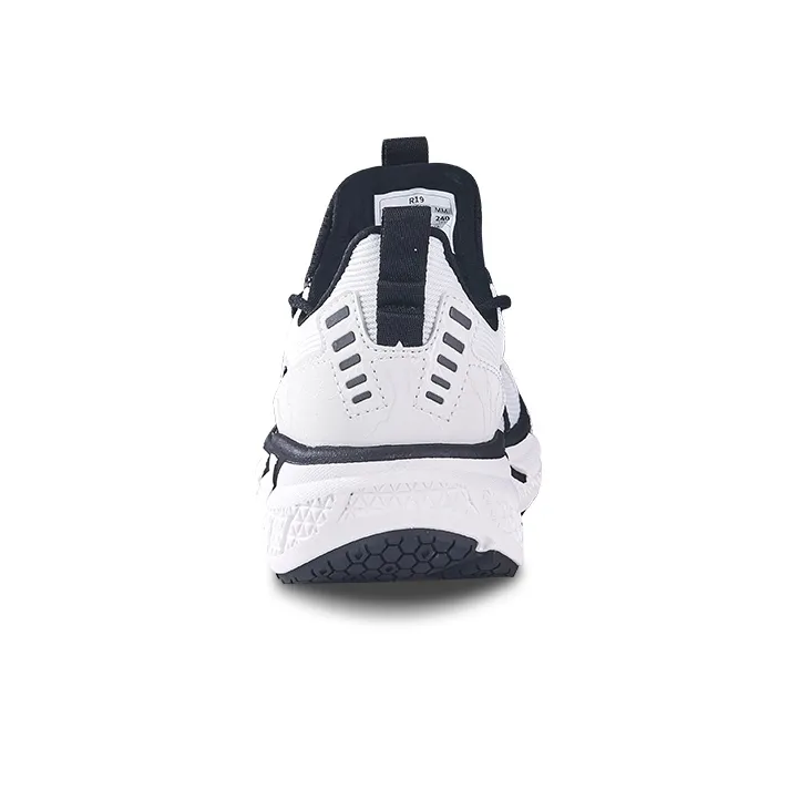 HOT POTATO R19 Cushioned Wear Resistant Breathable Slip Resistant Low Top Running Shoes Unisex Black White-4