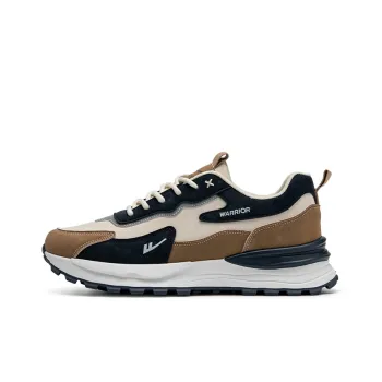 Warrior Cushioning Anti Slip And Wear Resistant Low Top Chunky Sneakers Men's Beige Brown