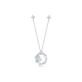KADER S925 Silver Necklaces Women's Candy Color, Good Luck Box