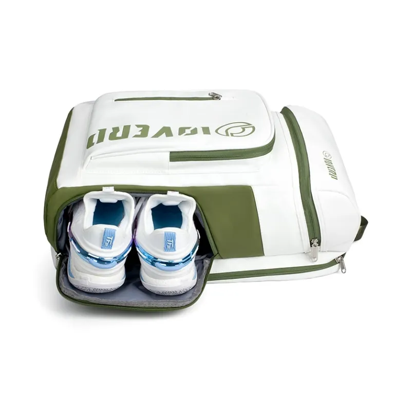 LOVERPUSS Waterproof Fabric Backpack Regular Unisex White Green-3