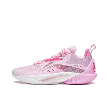LiNing Speed 10 Durable Breathable Low Top Basketball Shoes Men's Soft Cherry Blossom Pink