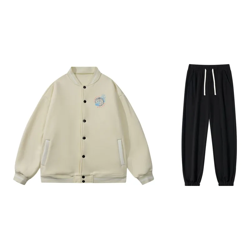 LEVEL RELAX Series Baseball Jacket Unisex-17