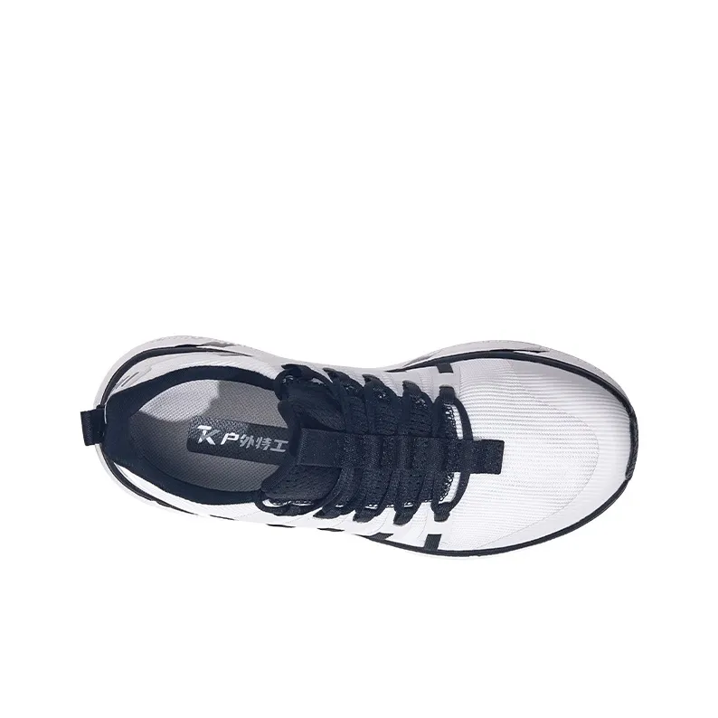 HOT POTATO R19 Cushioned Wear Resistant Breathable Slip Resistant Low Top Running Shoes Unisex Black White-3