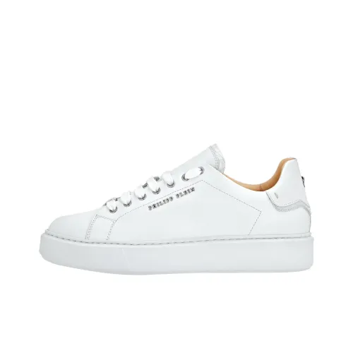 PHILIPP PLEIN Skateboard Shoes Men Low-Top White