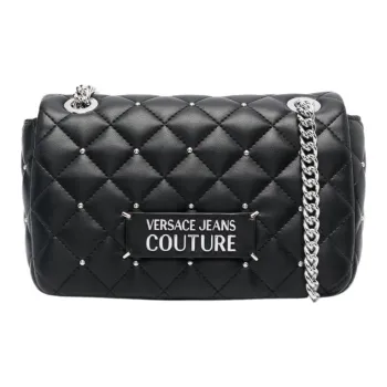 VERSACE JEANS COUTURE Polyurethane Shoulder Bag Crossbody Bag Regular Women's Black