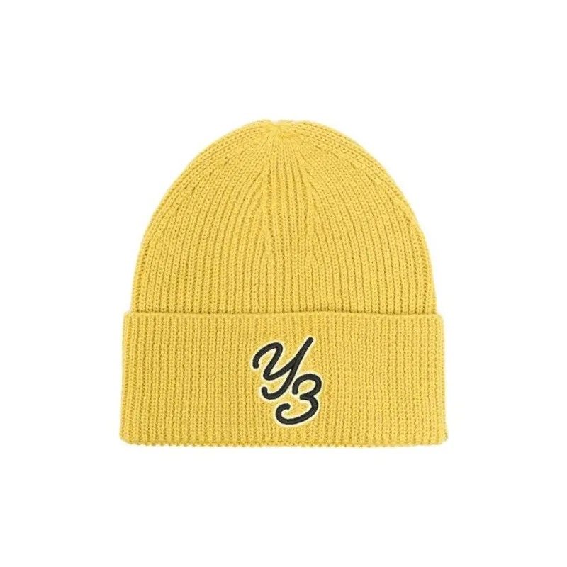 Y 3 Logo patch Wool Beanie-0