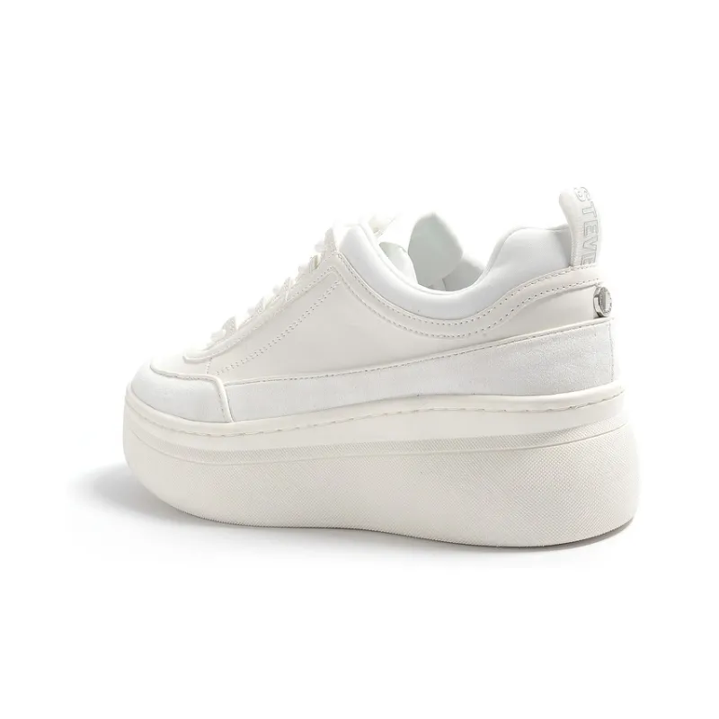 STEVE MADDEN High-Top Skateboard Shoes 6cm Women's White-2