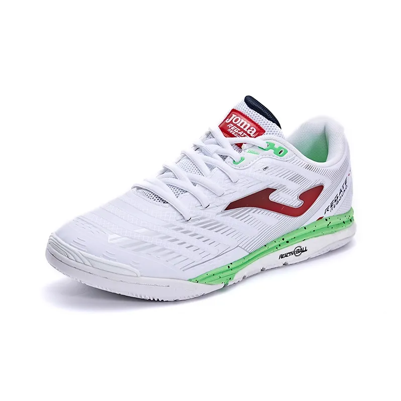 Joma IC/IN Indoor Anti Slip Wear Resistant Soccer Shoes Men's White-2