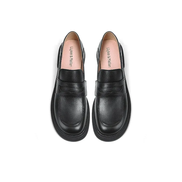 Lily Wei Loafers 3cm Women's Black-2