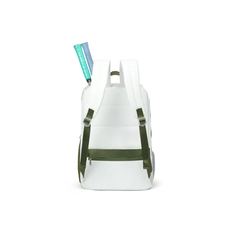 LOVERPUSS Waterproof Fabric Backpack Regular Unisex White Green-2