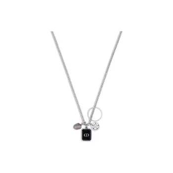 DIOR Metal Necklaces Men's Silver