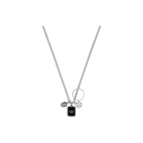 DIOR Metal Necklaces Men's Silver