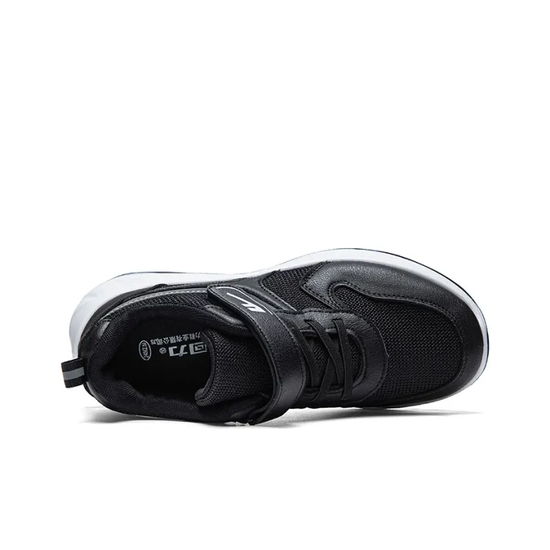 Warrior Soft Sole Elderly Shoes Wear resistant And Lightweight Low Top Casual Shoes Unisex Black-2