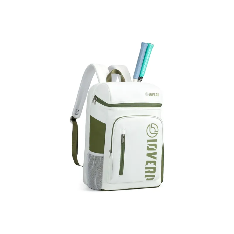 LOVERPUSS Waterproof Fabric Backpack Regular Unisex White Green-5