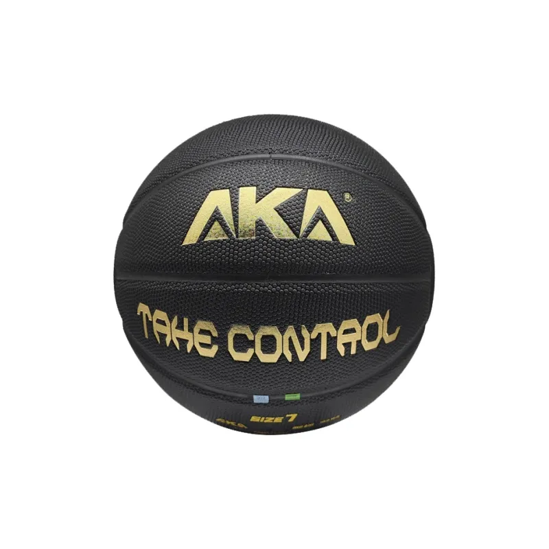 AKA PU Basketball Black Gold Size 7 Ball Training-1