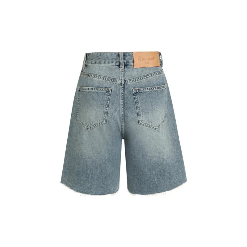 LIUREGALI Denim Shorts Women's Sky Blue-1