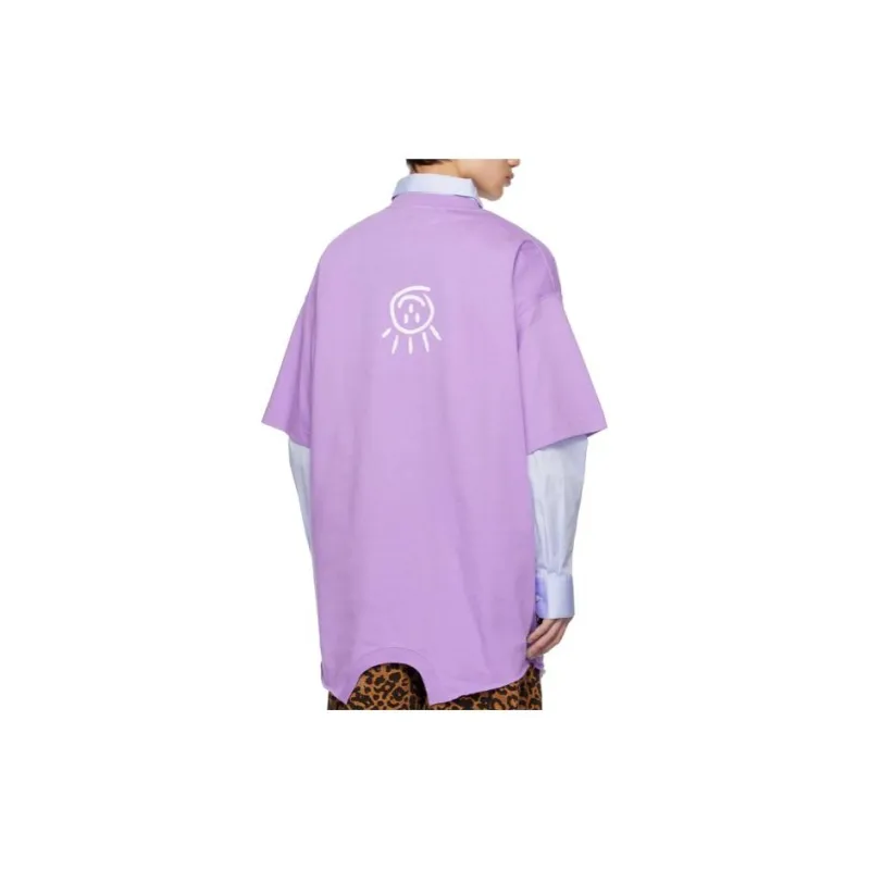 Vetements T-Shirts Men Purple-1