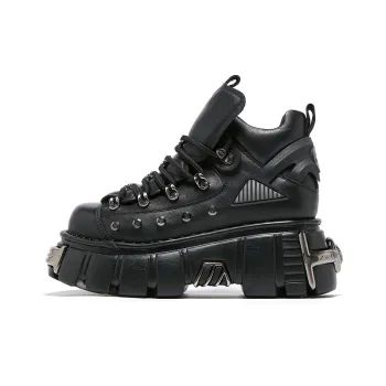 XB ITER Casual Shoes Women's High Top Greige/Black