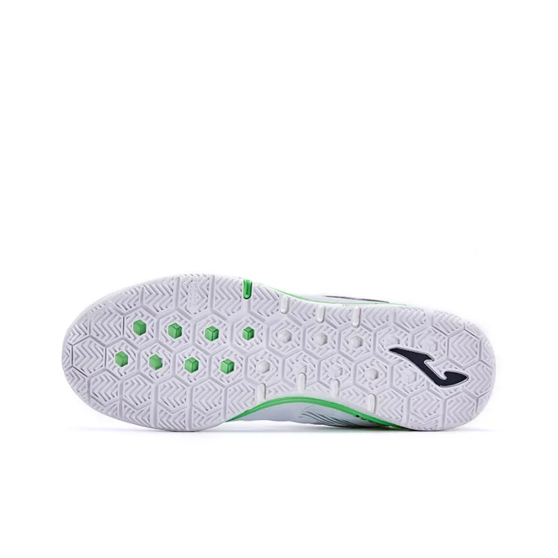 Joma IC/IN Indoor Anti Slip Wear Resistant Soccer Shoes Men's White-4