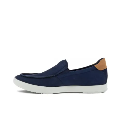 Ecco Men's Casual Shoes Men Low-Top Navy Blue